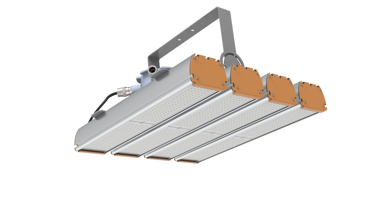 Взрывозащищенный светильник SVT MPRO-Ex (96W-Ex-QUATTRO-120 384Вт 62760Lm IP66 504x427x291)